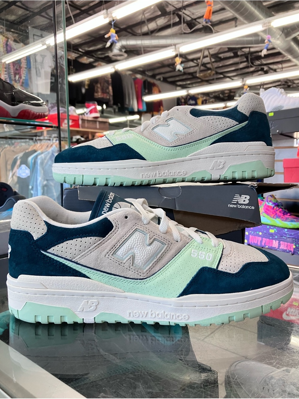 New Balance 550 Clay Ash Melon Water Size 13